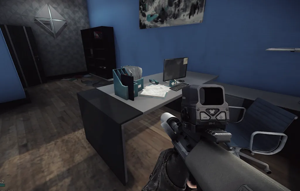 Terragroup small office document spawn screenshot on Streets of Tarkov