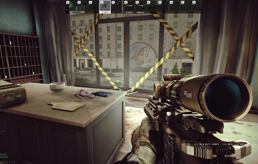 Cardinal Apartment Kitchen document spawn screenshot on Streets of Tarkov