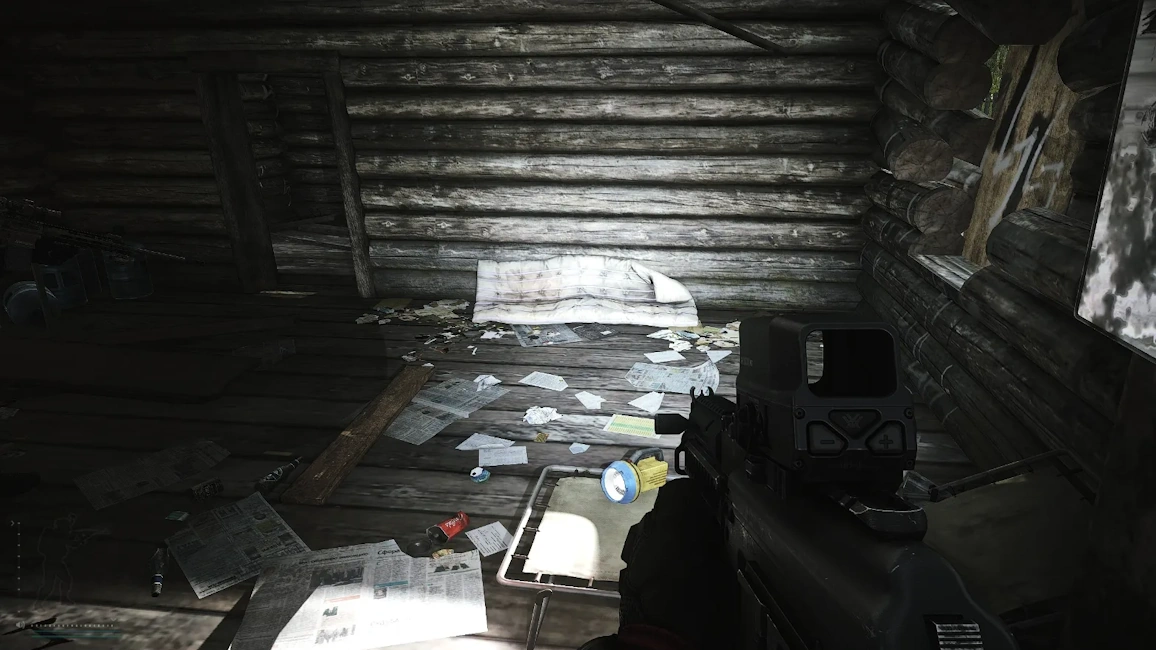 Cultist House document spawn screenshot on Woods