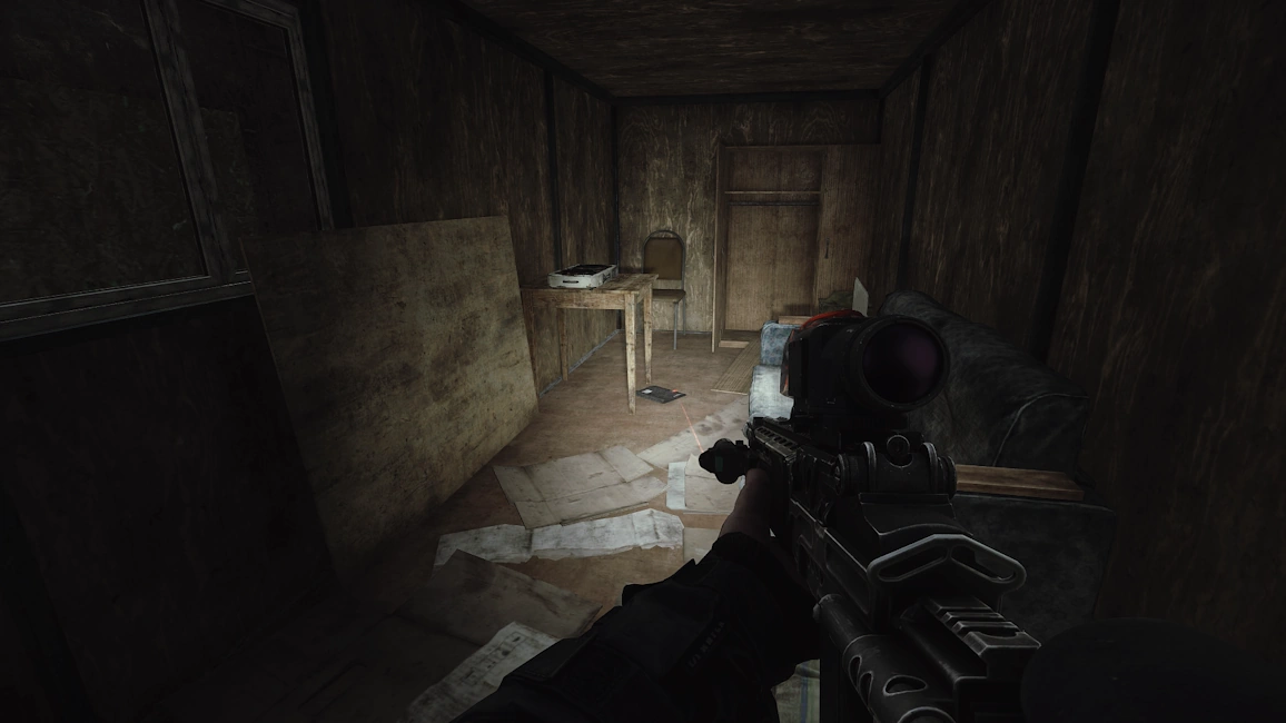 Old Sawmill Bunk document spawn screenshot on Woods