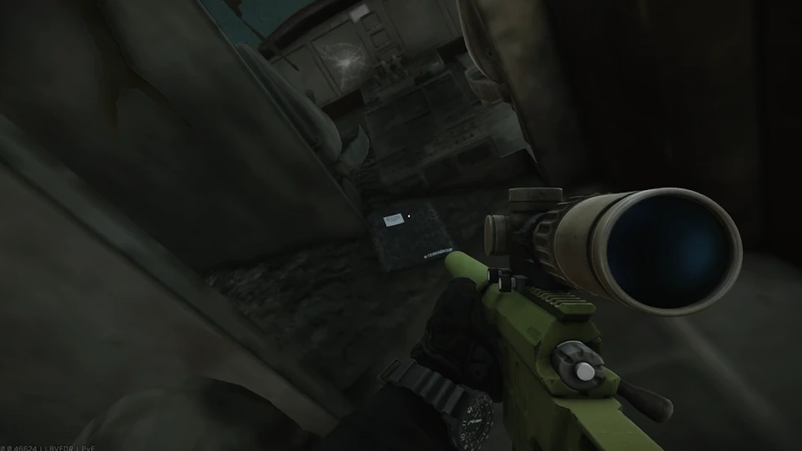 Plane Cockpit document spawn screenshot on Woods