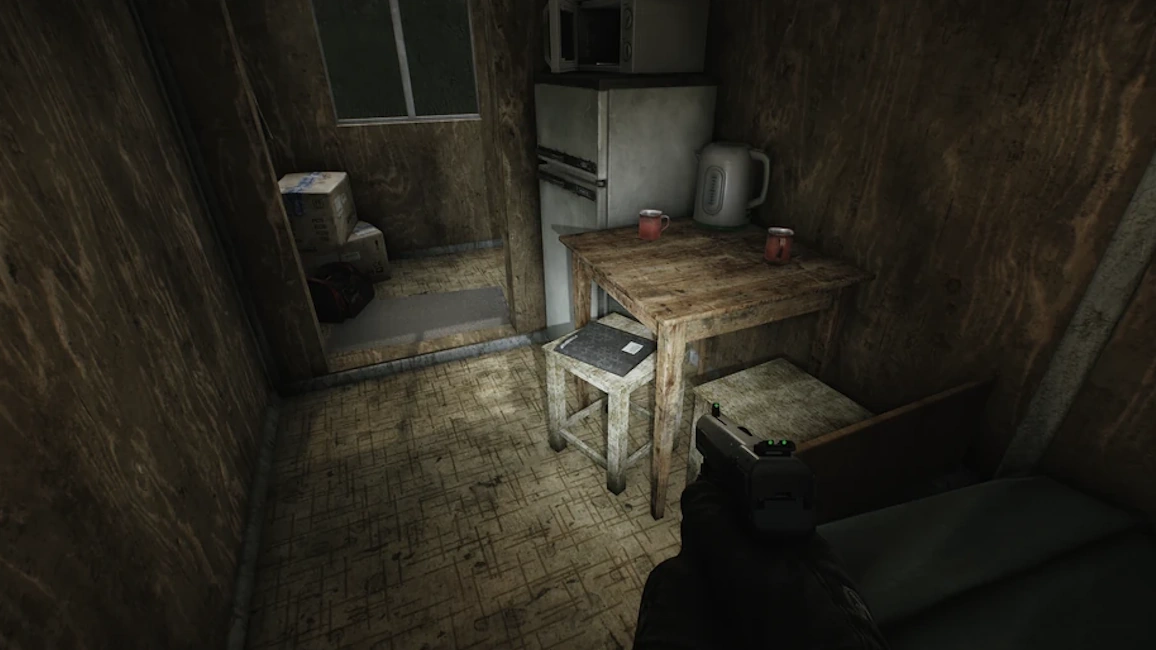 Sawmill Shack #1 document spawn screenshot on Woods