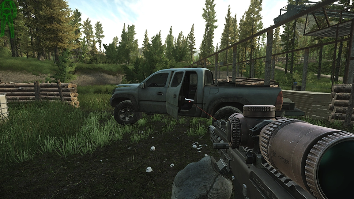 Sawmill Truck document spawn screenshot on Woods